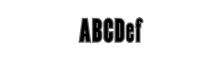 CopperCanyonInlineWBW  Free Fonts Download