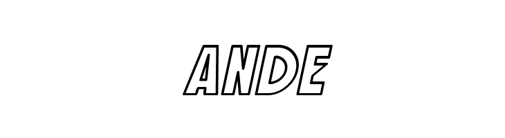 SF Speakeasy Outline Oblique  Free Fonts Download