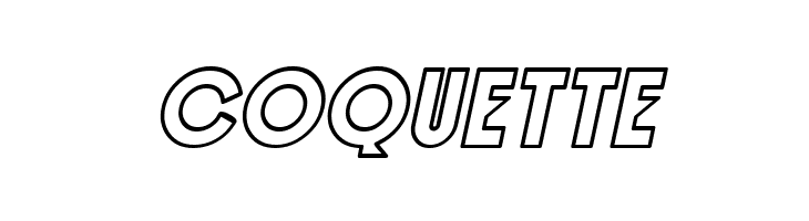 SF Speakeasy Outline Oblique  Free Fonts Download