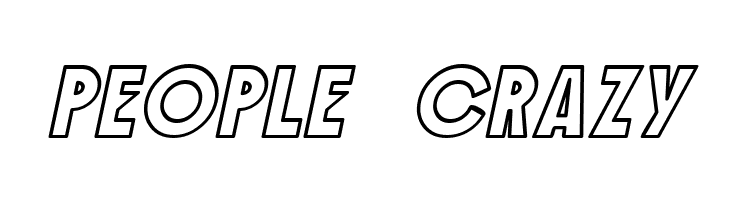 SF Speakeasy Outline Oblique  Free Fonts Download