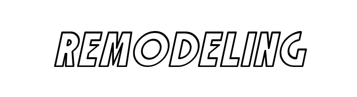 SF Speakeasy Outline Oblique  Free Fonts Download