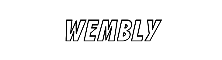 SF Speakeasy Outline Oblique  Free Fonts Download