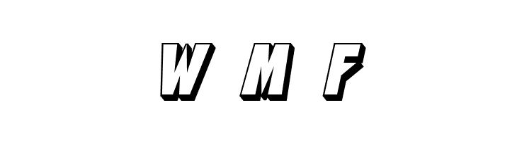 SF Speakeasy Shaded Oblique  Free Fonts Download