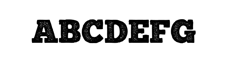 ABCDEFG ChunkFive Print Font