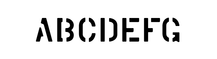 Marsh Stencil Regular  Free Fonts Download