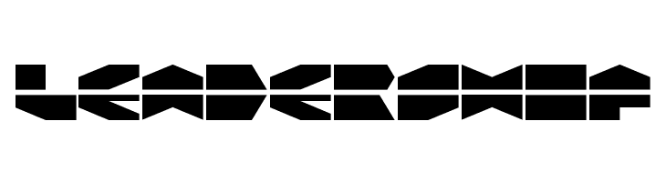 LDR HEXATRON Regular  Free Fonts Download