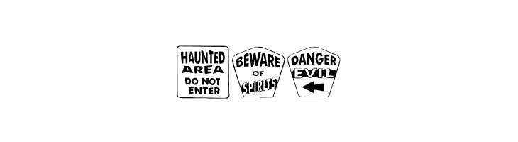 KR Halloween Signs One  Free Fonts Download