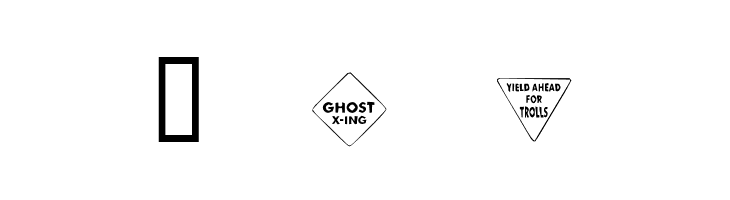 KR Halloween Signs One  Free Fonts Download