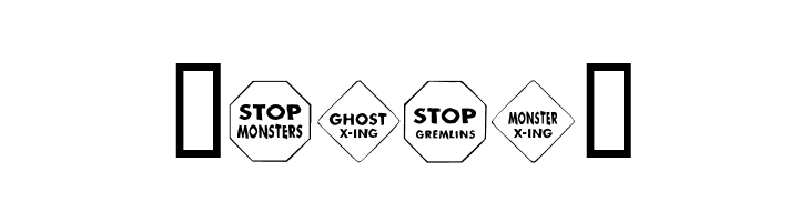 KR Halloween Signs One  Free Fonts Download