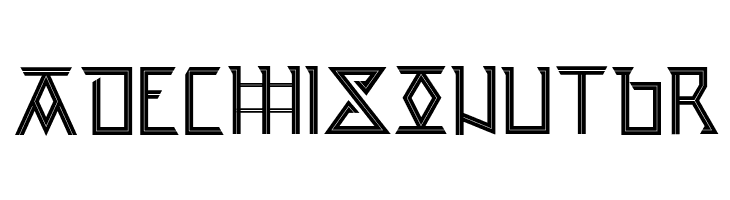 Runic Sans Inline  Free Fonts Download