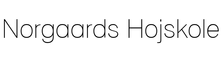 Norgaards%2BHojskole Lane - Narrow Font