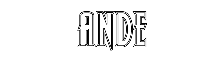 Wolf's Bane Bold Outline  Free Fonts Download