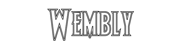 Wolf's Bane Bold Outline  Free Fonts Download