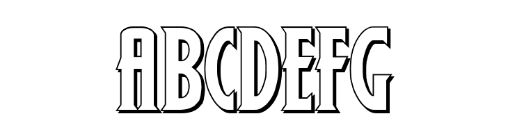 Wolf's Bane Bold Shadow  Free Fonts Download