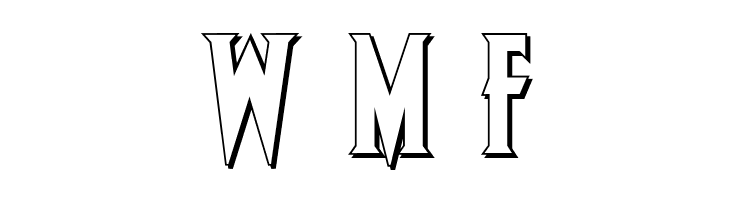 Wolf's Bane Bold Shadow  Free Fonts Download