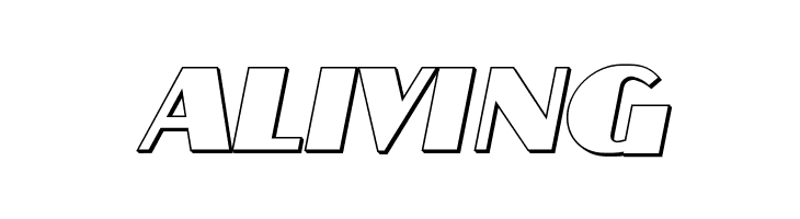 Aafia 3D Italic  Free Fonts Download