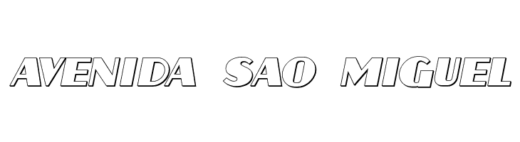 Aafia 3D Italic  Free Fonts Download