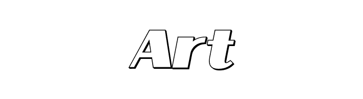 Aafia 3D Italic  Free Fonts Download