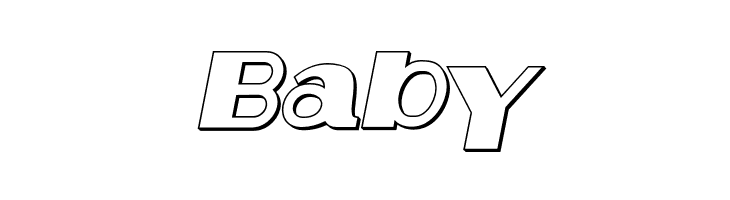 Aafia 3D Italic  Free Fonts Download