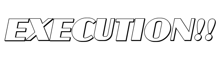 Aafia 3D Italic  Free Fonts Download