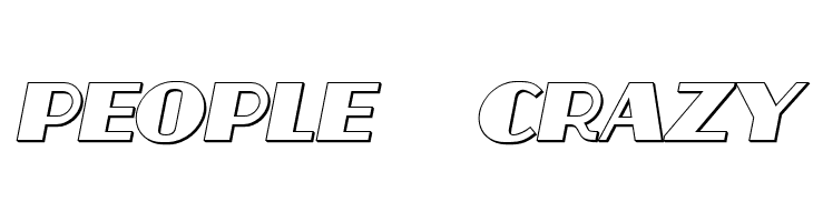 Aafia 3D Italic  Free Fonts Download