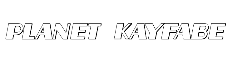 Aafia 3D Italic  Free Fonts Download