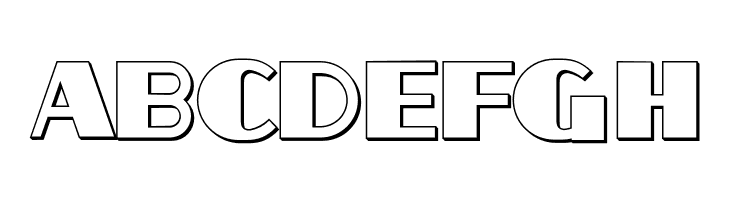 Aafia 3D Regular  Free Fonts Download