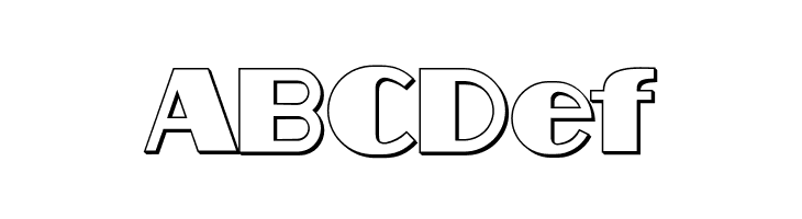 Aafia 3D Regular  Free Fonts Download