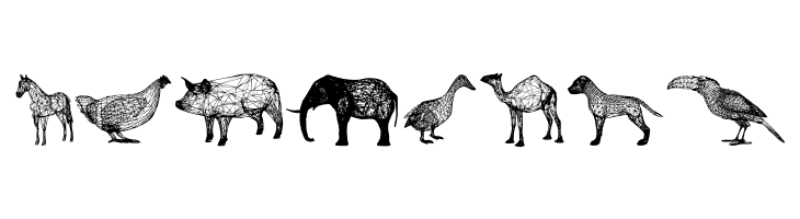 3D Animals Regular  Free Fonts Download