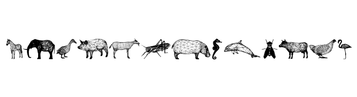 3D Animals Regular  Free Fonts Download