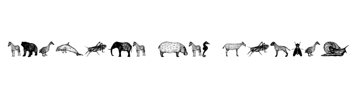 3D Animals Regular  Free Fonts Download