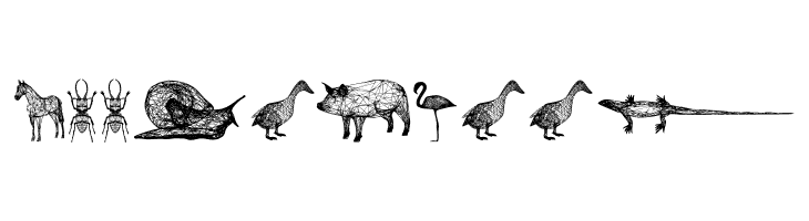 3D Animals Regular  Free Fonts Download
