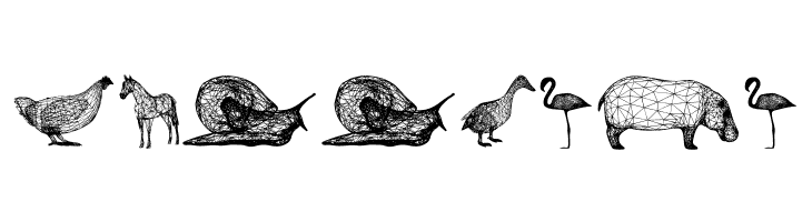 3D Animals Regular  Free Fonts Download