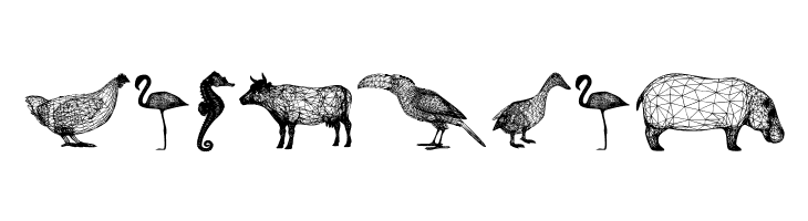 3D Animals Regular  Free Fonts Download