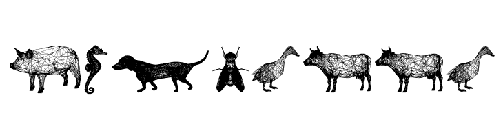 3D Animals Regular  Free Fonts Download