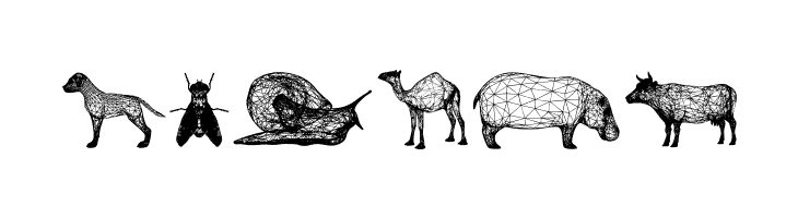 3D Animals Regular  Free Fonts Download