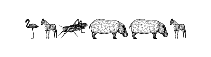 3D Animals Regular  Free Fonts Download