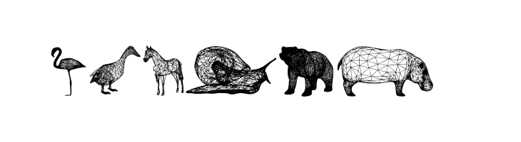 3D Animals Regular  Free Fonts Download