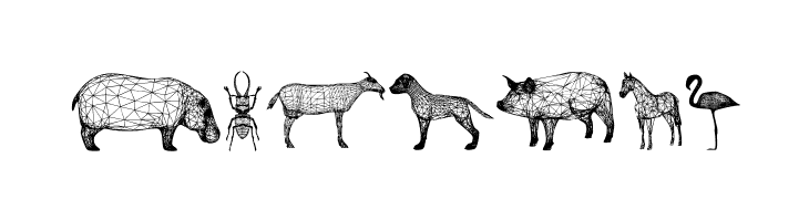 3D Animals Regular  Free Fonts Download