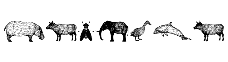 3D Animals Regular  Free Fonts Download