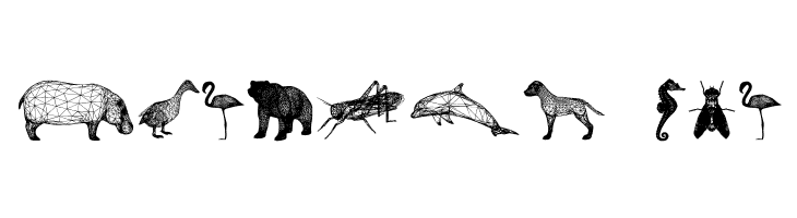 3D Animals Regular  Free Fonts Download