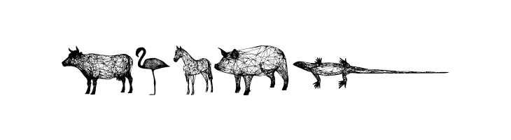 3D Animals Regular  Free Fonts Download