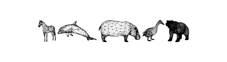 3D Animals Regular  Free Fonts Download