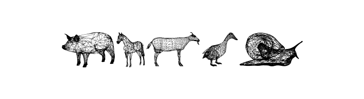 3D Animals Regular  Free Fonts Download