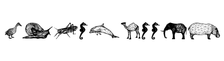 3D Animals Regular  Free Fonts Download