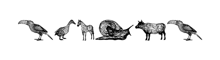 3D Animals Regular  Free Fonts Download