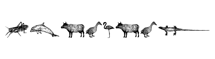 3D Animals Regular  Free Fonts Download