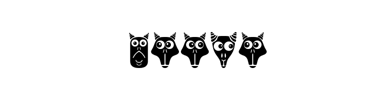 Creatures with Horns Regular  Free Fonts Download