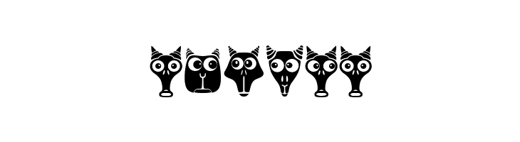Creatures with Horns Regular  Free Fonts Download
