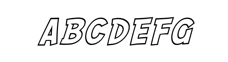 SF Comic Script Outline  Free Fonts Download